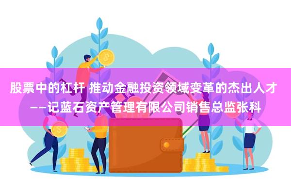 股票中的杠杆 推动金融投资领域变革的杰出人才 ——记蓝石资产管理有限公司销售总监张科