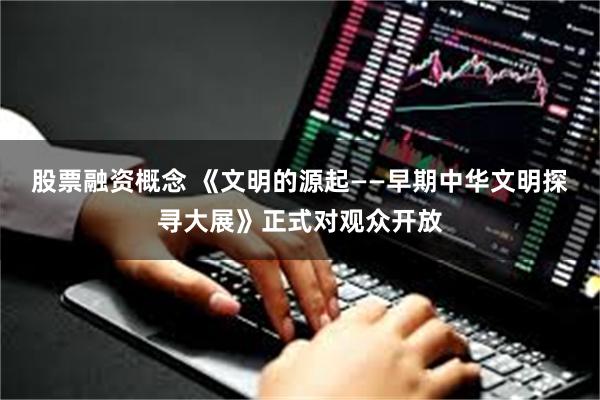 股票融资概念 《文明的源起——早期中华文明探寻大展》正式对观众开放