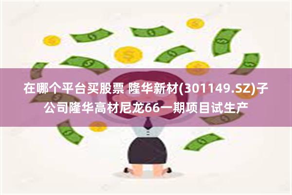 在哪个平台买股票 隆华新材(301149.SZ)子公司隆华高材尼龙66一期项目试生产